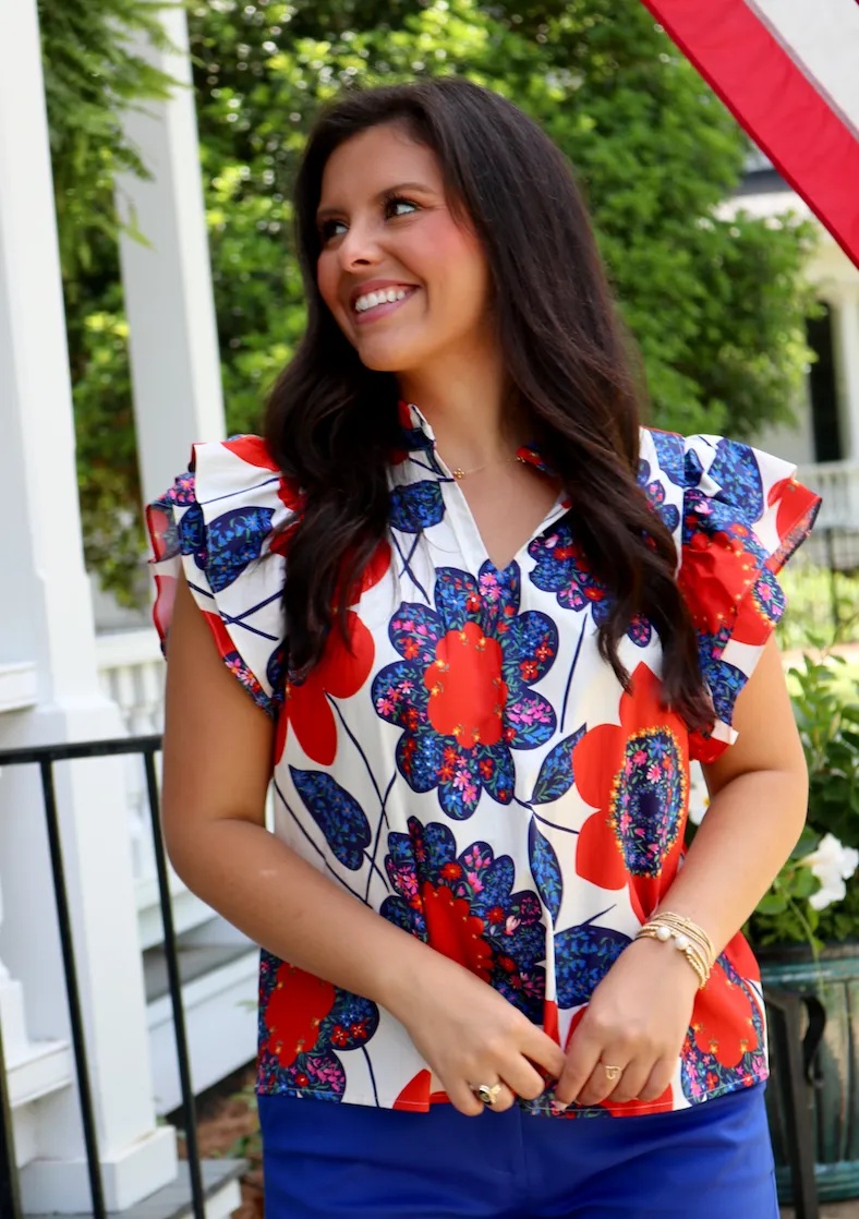 Augusta Top | Nantucket Floral