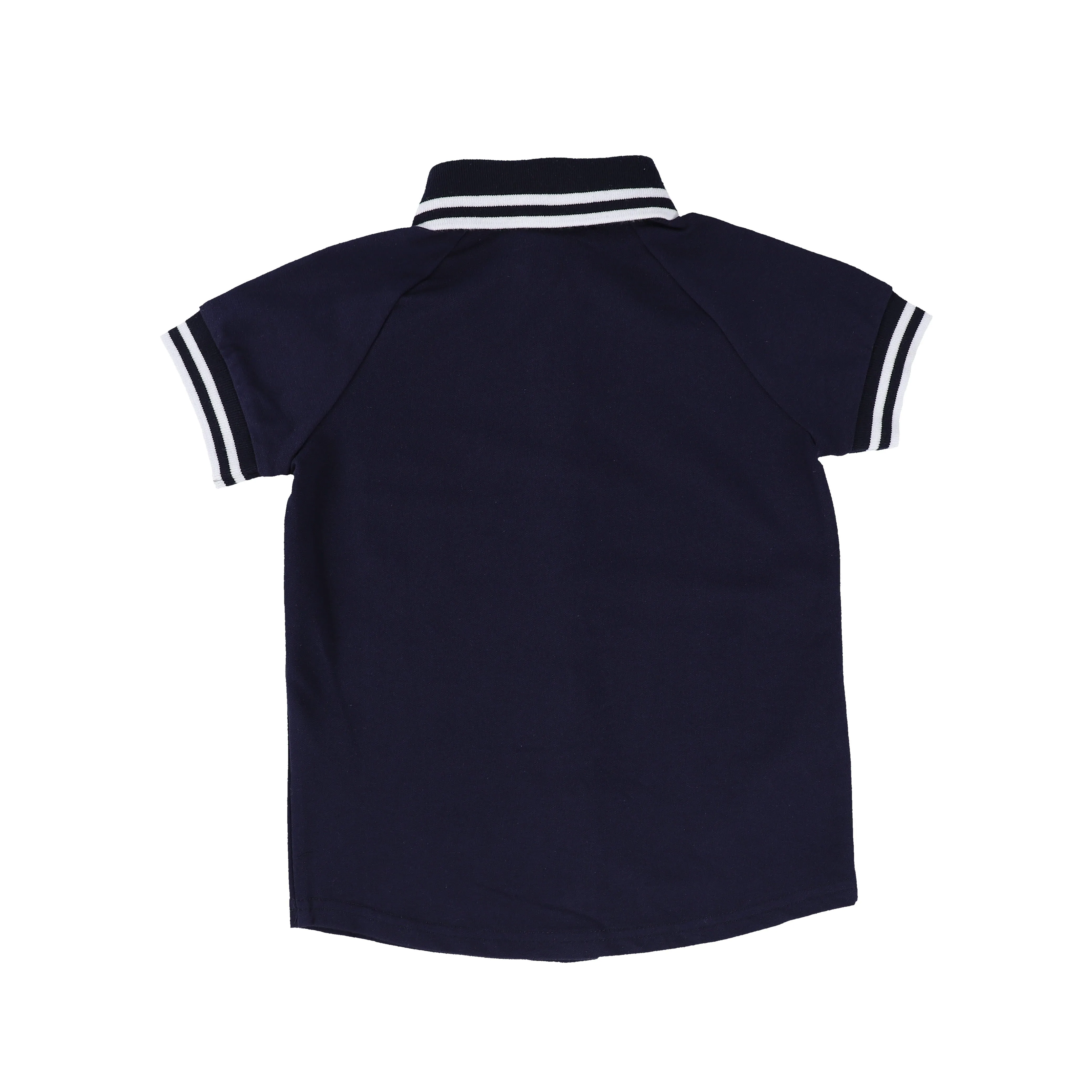 BACE COLLECTION NAVY PIQUE BUTTON DOWN TOP [Final Sale]