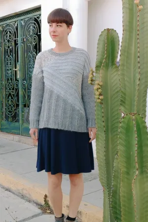 Bianca - alpaca chunky grey sweater