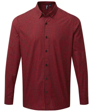 Black/Red - Maxton check long sleeve shirt