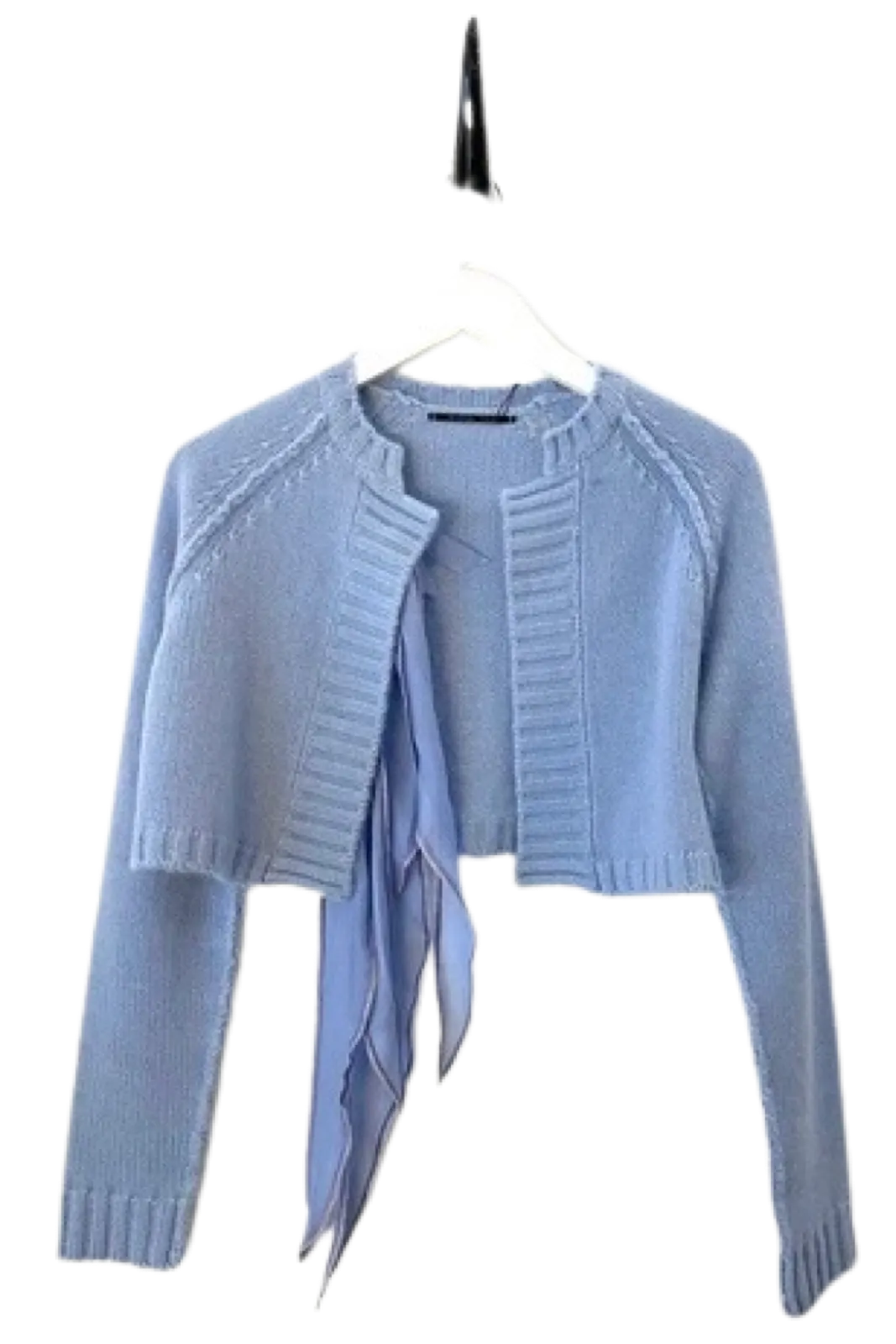 Cropped Chunky Cardigan Periwinkle