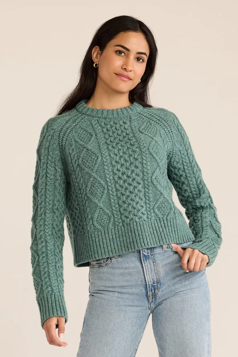 Cropped Fisherman Sweater