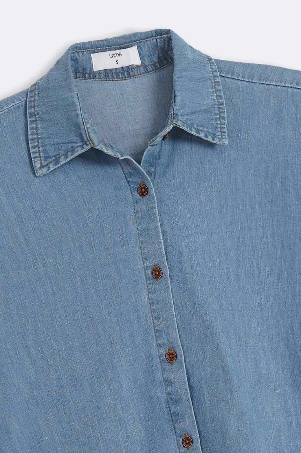 DENIM BUTTON DOWN SHIRT