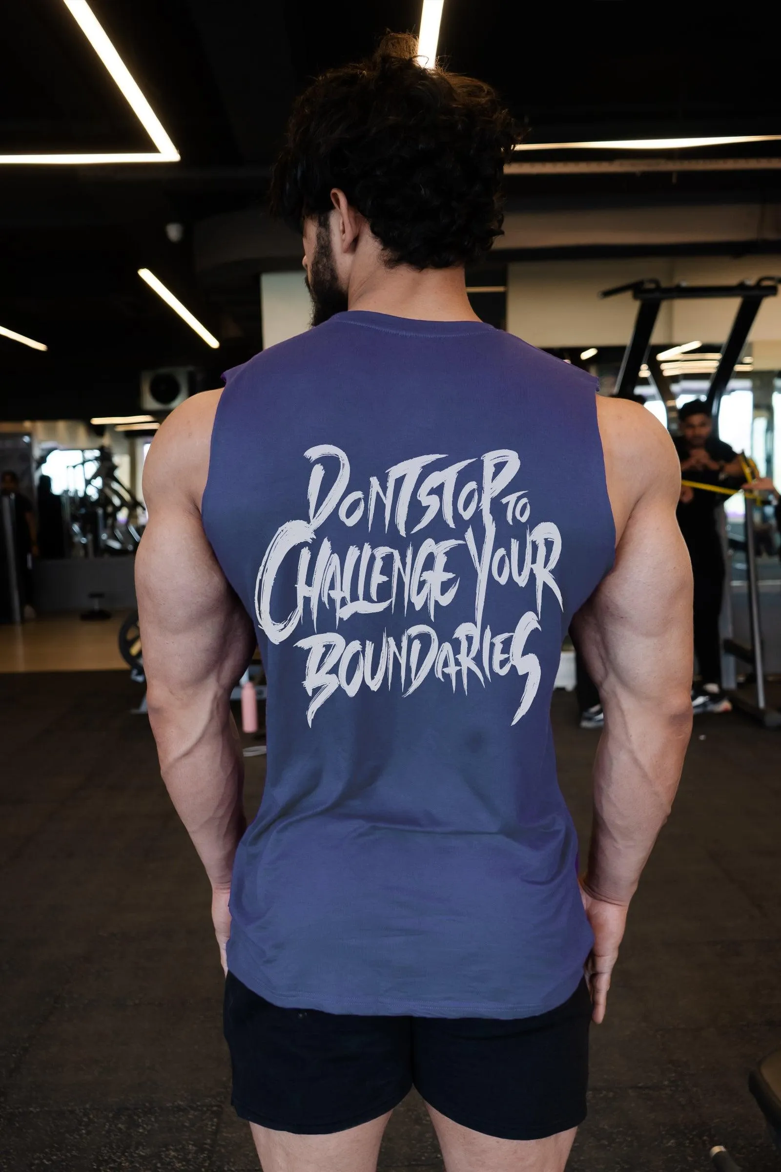 DSCY BACK PRINT Tank (Navy Blue)