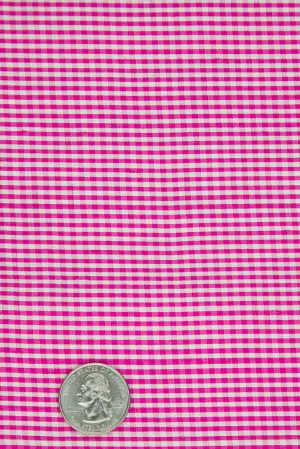 Fuchsia Gingham Shantung 608 Fabric