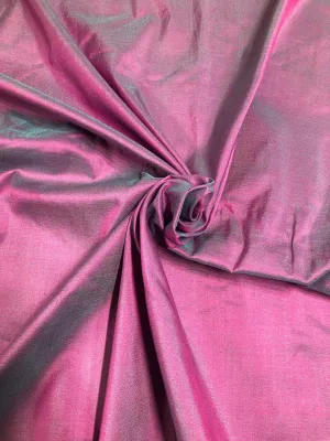 Iridescent Purple Spun Silk Fabric