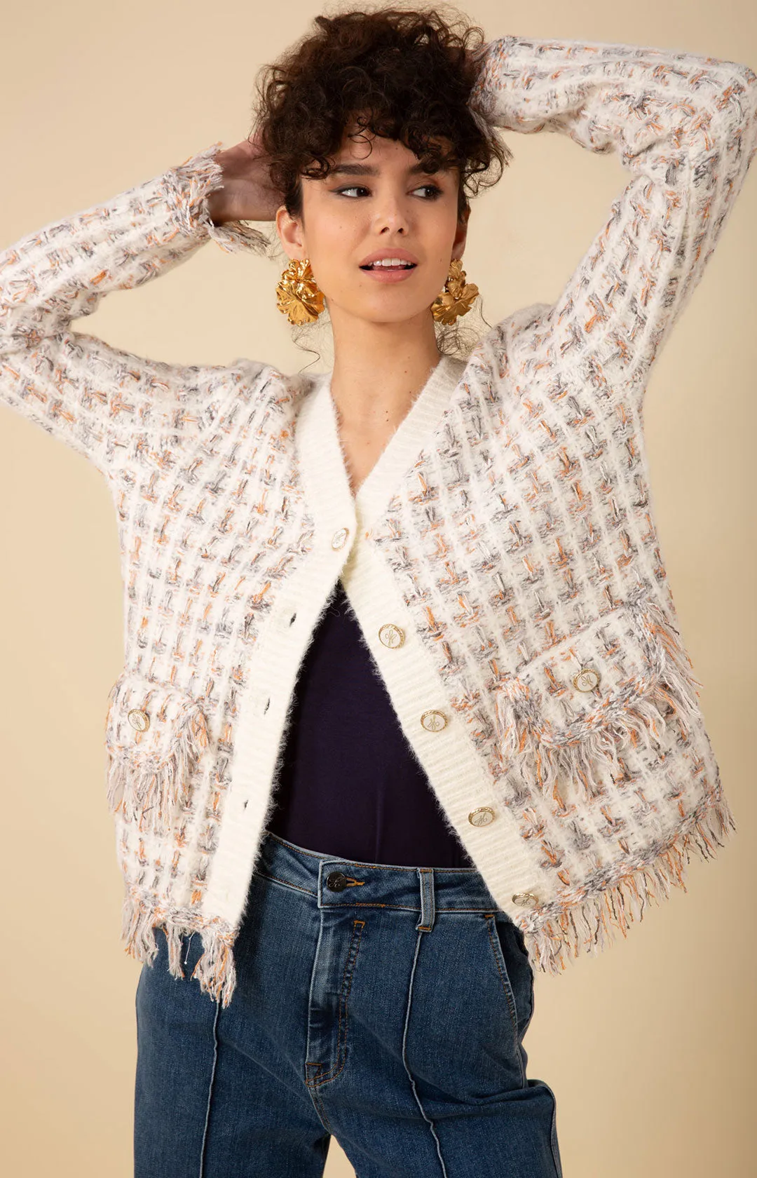 Jimena Boucle Cardigan