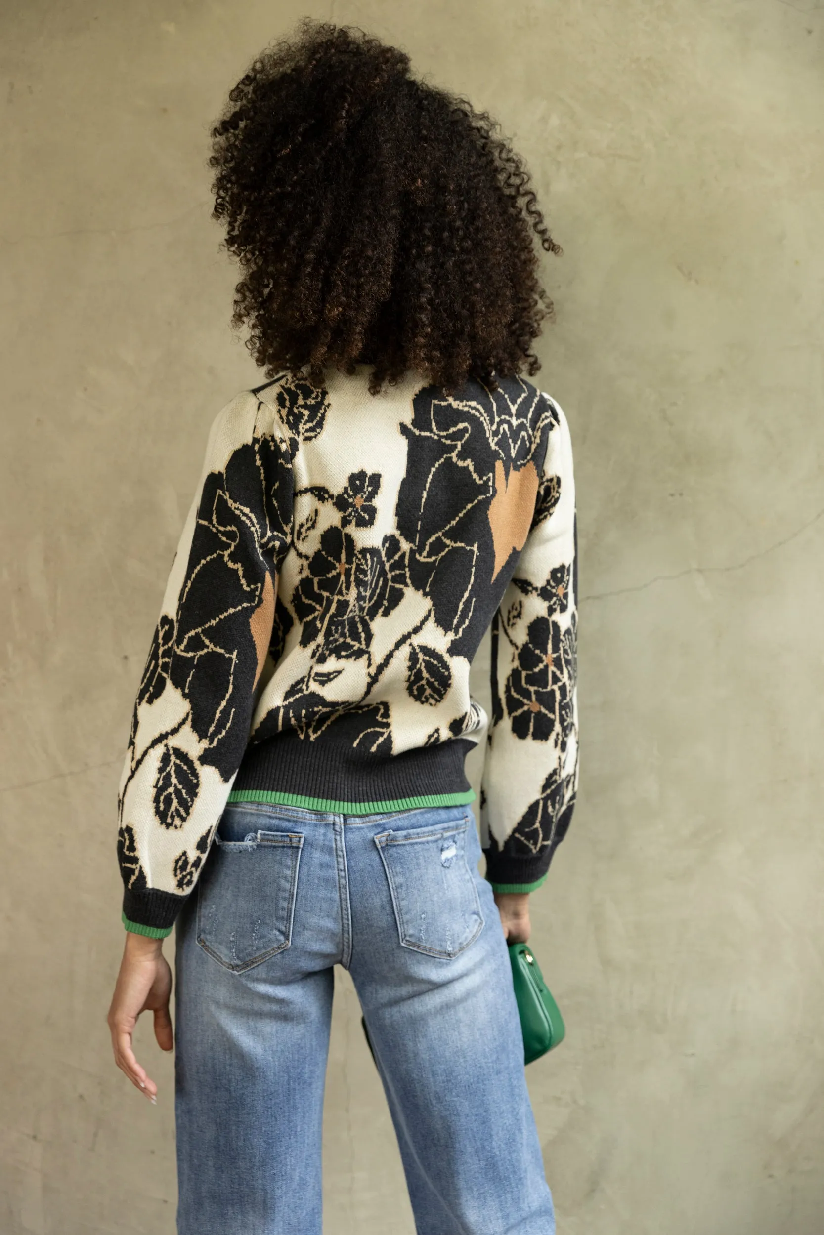 Lane Floral Printed Sweater