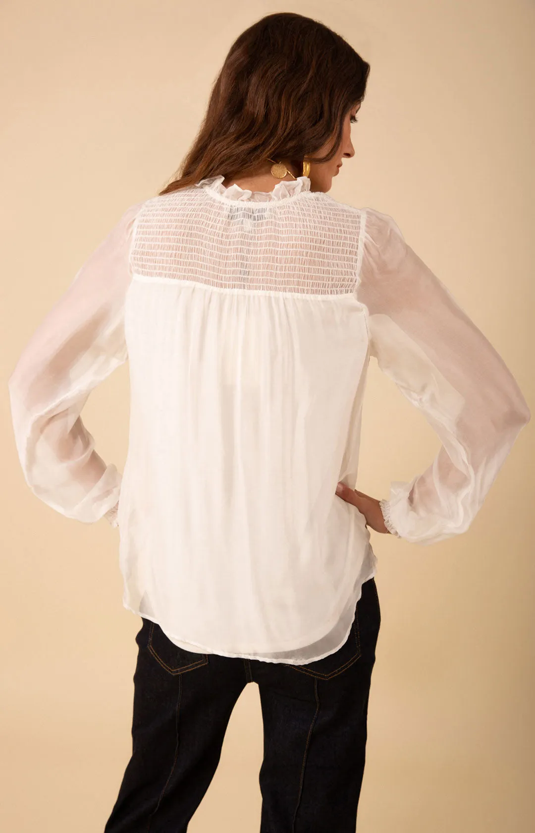 Lucia Solid Chiffon Top