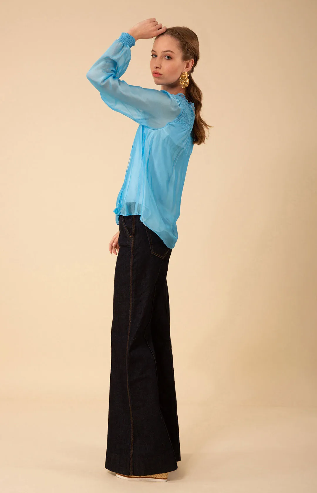 Lucia Solid Chiffon Top