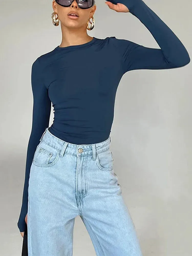 Slim Fit Crew Neck Solid Camis Crop Top for Daily Wear