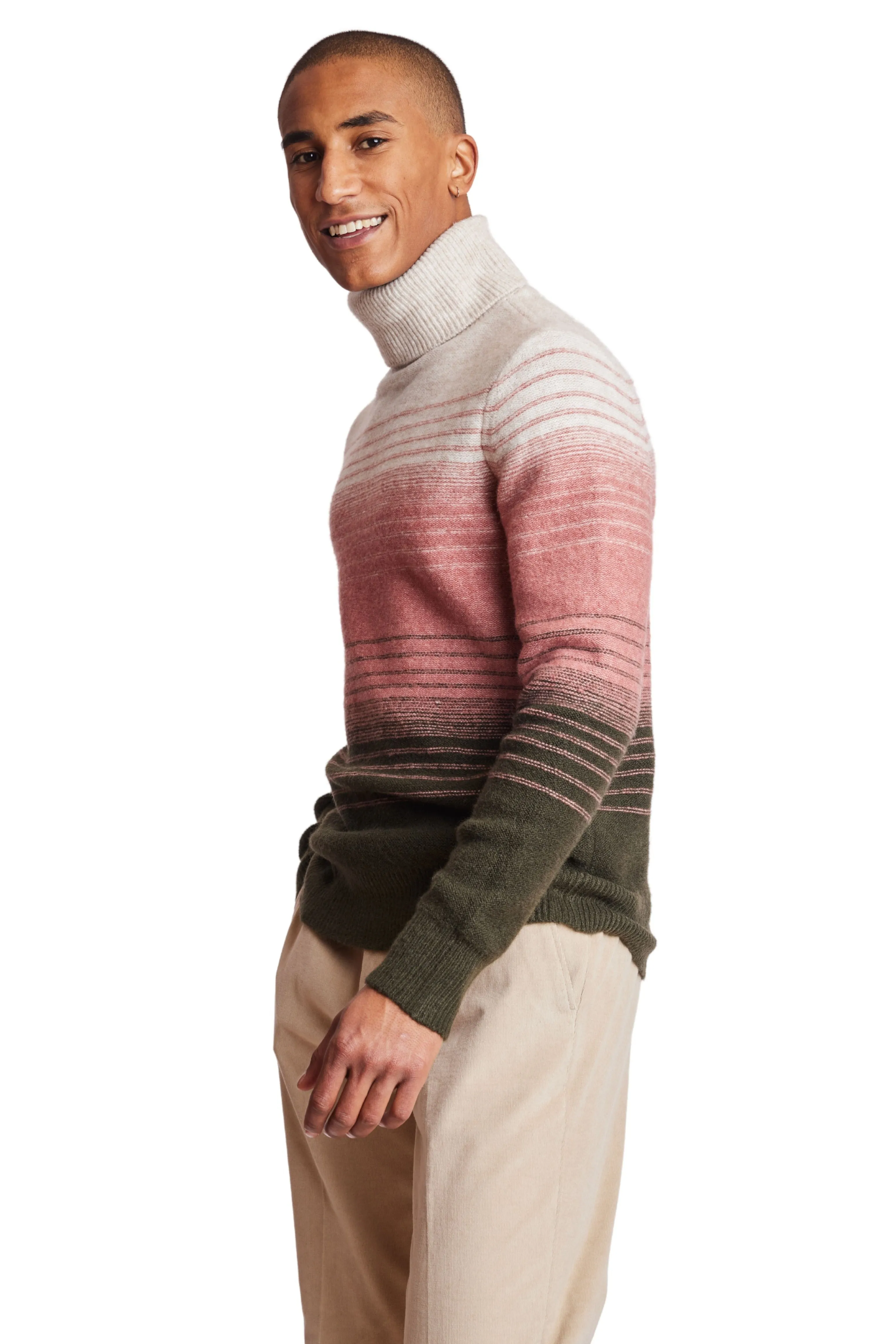 Soft Hombre Chunky Turtleneck - Pink Sage