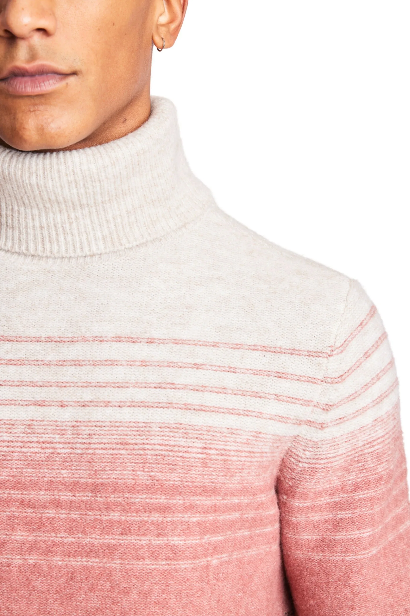 Soft Hombre Chunky Turtleneck - Pink Sage