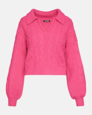 STE Cay Sweater in Fuschia