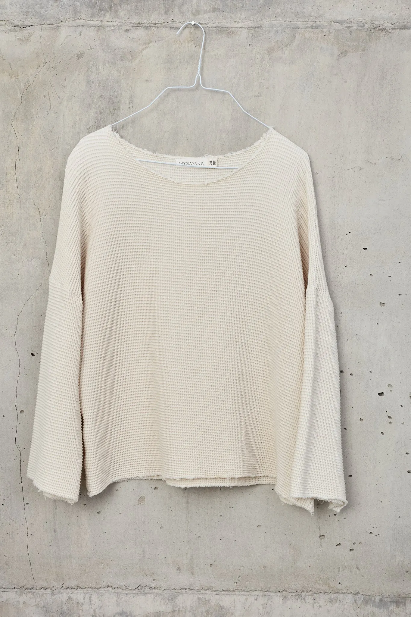 TERIMA [ get ] - 100% organic cotton waffle top