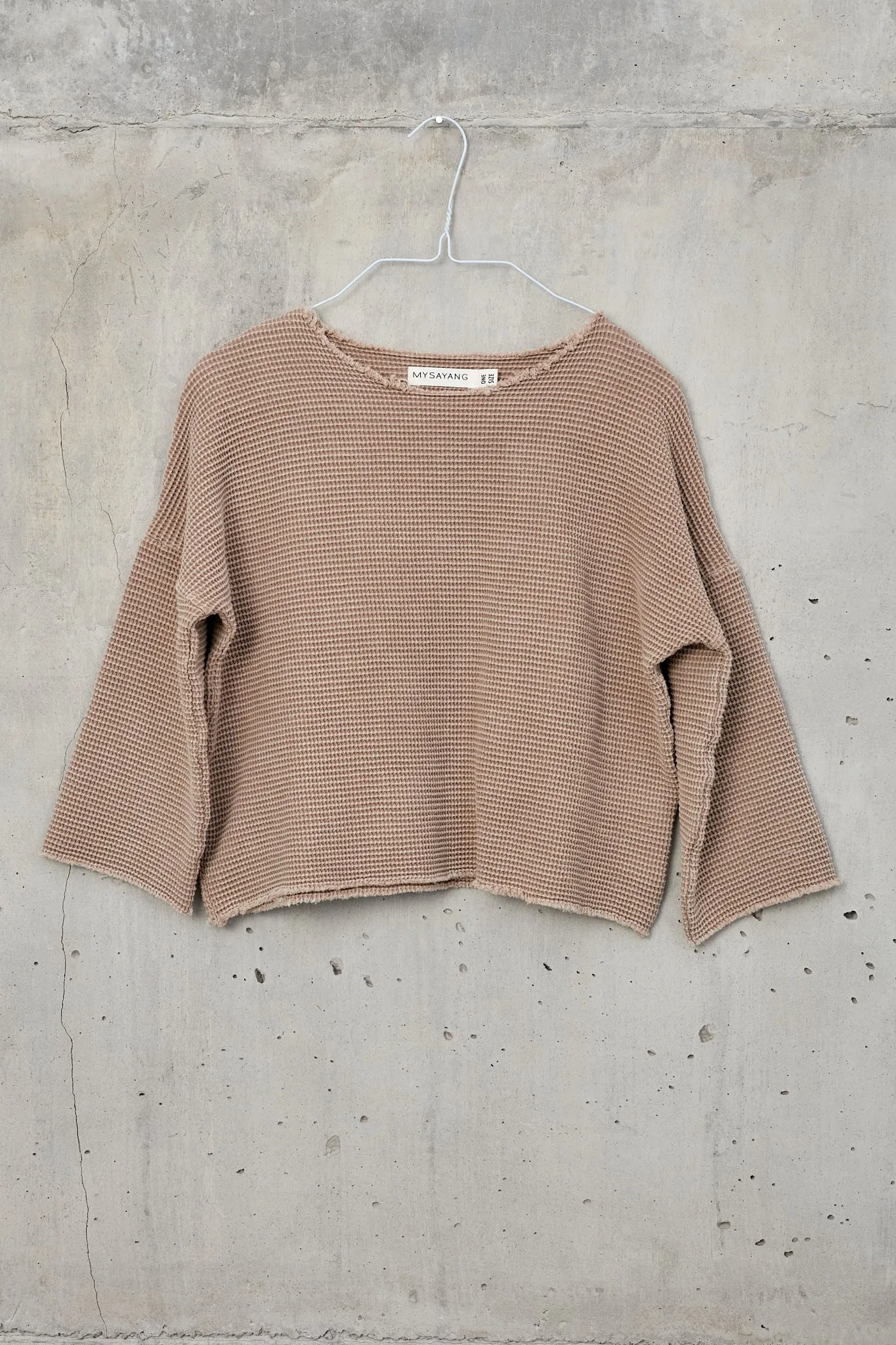 TERIMA [ get ] - 100% organic cotton waffle top