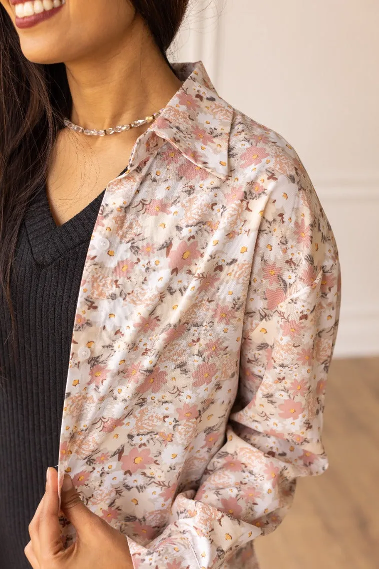 The Kathryn Button Down Floral Top