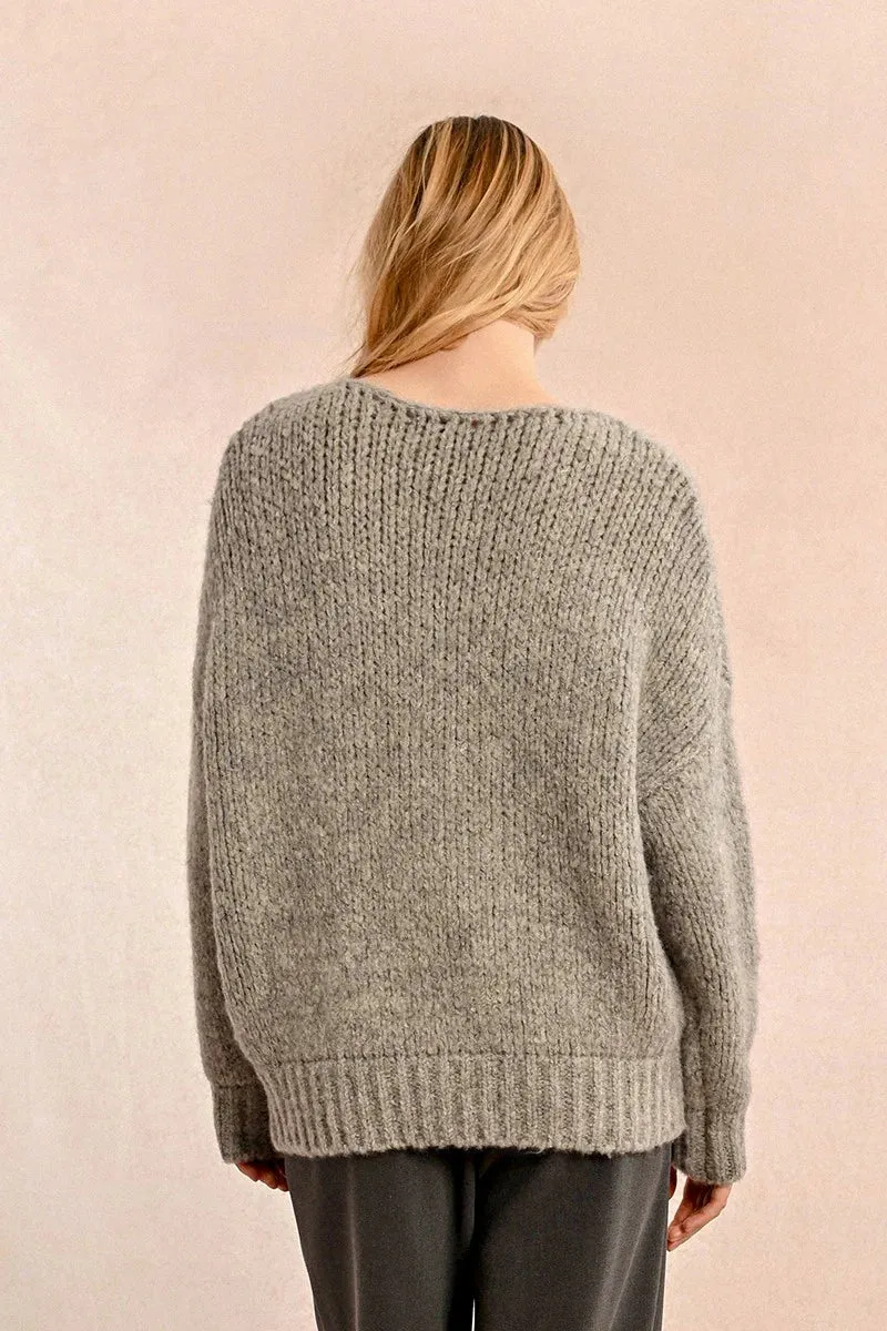 The Kendal Knitted Jumper - Grey